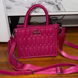 Steve Madden Fuchsia Quilted Mini Bag